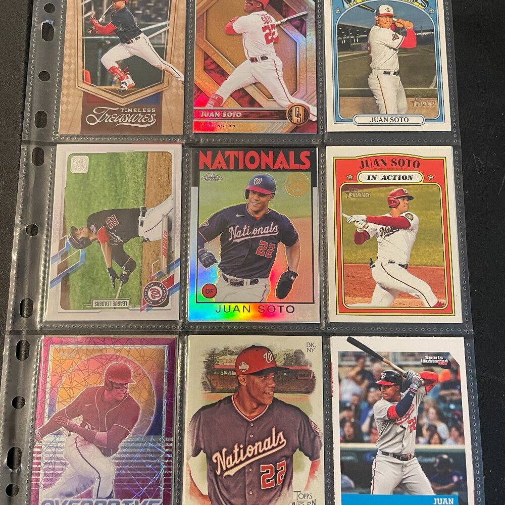 18 Juan Soto Lot MLB Baseball Cards Nationals (O)